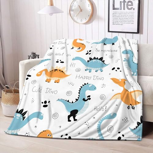 Kuscheldecke Flauschig Dinosaurier, Decke Fleecedecke Dino Tier, Weich Warme Flanelldecke Wohndecke als Sofadecke Wolldecke Couchdecke Tagesdecke, XXL 220x240 cm M-169 von Boceoey