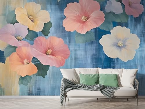 Selbstklebende Tapete Blume Botanisch Wandbilder, Vlies Fototapete mit Aquarell Strauß Motiv, 3D Effekt Wandtapete Deko, Abziehen & Aufkleben, 150x100 cm - M-744 Selbstklebende Tapete Blume Botanisch Wandbilder, Vlies Fototapete mit Aquarell Strauß Motiv, 3D Effekt Wandtapete Deko, Abziehen & Aufkleben, 150x100 cm - M-744 von Boceoey