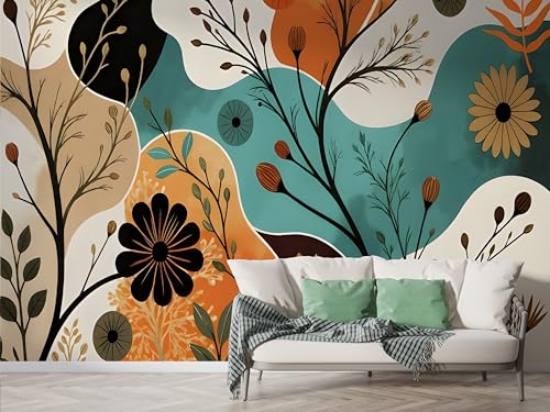 Selbstklebende Tapete Nordischer Stil Baumzweig Wandbilder, Vlies Fototapete mit Geometrisch Modern Motiv, 3D Effekt Wandtapete Deko, Abziehen & Aufkleben, 200x140 cm - F-174 Selbstklebende Tapete Nordischer Stil Baumzweig Wandbilder, Vlies Fototapete mit Geometrisch Modern Motiv, 3D Effekt Wandtapete Deko, Abziehen & Aufkleben, 200x140 cm - F-174 von Boceoey