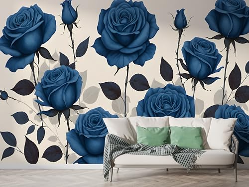 Selbstklebende Tapete Rose Botanisch Wandbilder, Vlies Fototapete mit Blumen Strauß Motiv, 3D Effekt Wandtapete Deko, Abziehen & Aufkleben, 350x256 cm - M-774 Selbstklebende Tapete Rose Botanisch Wandbilder, Vlies Fototapete mit Blumen Strauß Motiv, 3D Effekt Wandtapete Deko, Abziehen & Aufkleben, 350x256 cm - M-774 von Boceoey