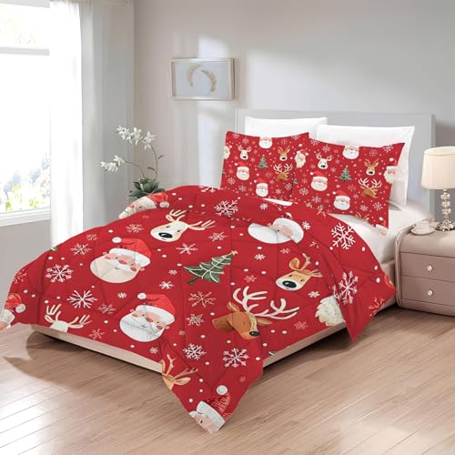 Weihnachten Bettdecke 240x220, Ganzjahresdecke Xmas, 4 Jahreszeiten Bettdecke Weihnachtsmann Muster, Wende Steppdecke Schlafdecke mit Kissenbezüge, Bettdecke ohne Bezug, Y-223 Weihnachten Bettdecke 240x220, Ganzjahresdecke Xmas, 4 Jahreszeiten Bettdecke Weihnachtsmann Muster, Wende Steppdecke Schlafdecke mit Kissenbezüge, Bettdecke ohne Bezug, Y-223 von Boceoey