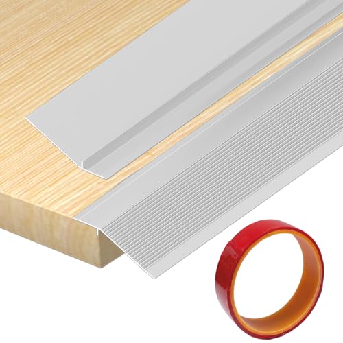 0,9 m x 100 mm Alu Böden Übergangsprofil Höhenausgleich Überbrücken von 8-40mm, Übergangsleiste Türleiste geeignet für Türöffnungsschwellen-Rampen-Fliesenlaminat (Silber, 0,9 m x 100 mm) von Bocguy
