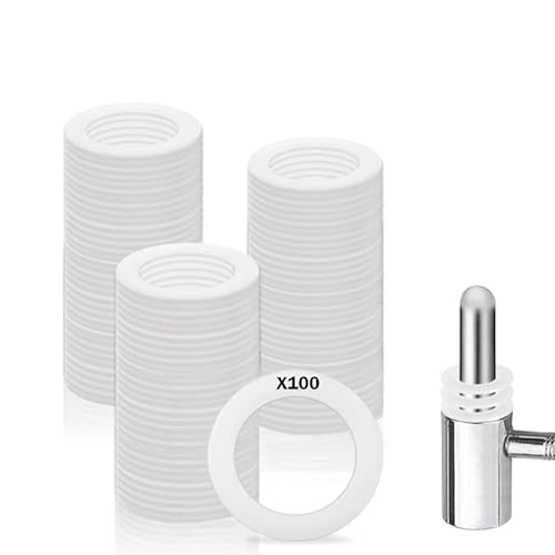 100 Stück Fitschenringe aus Kunststoff, 10,2 mm x 15mm x 2mm Fitschenringe Zimmertüren, Ohne Abriebspuren, Unterlegscheiben Türscharnier für Standard Zimmertüren. von Bocguy