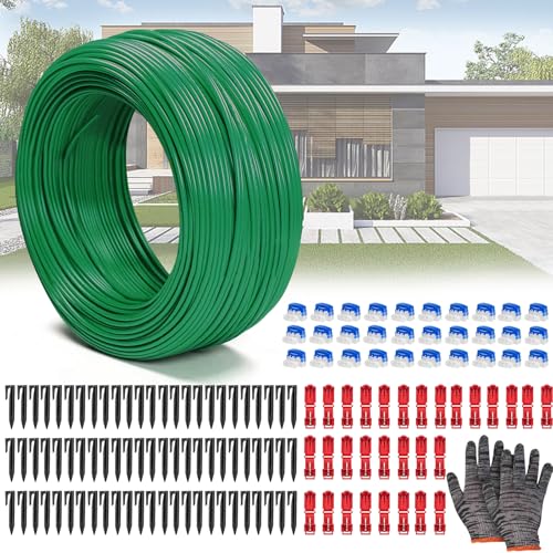 Begrenzungskabel Mähroboter, 150m Mähroboter Kabel Ø2,7mm,Rasenmäher Draht aus Verzinktem Kupfer, Kompatibel mit Gardena Bosch Husqvarna Worx Honda Robomow von Bocguy