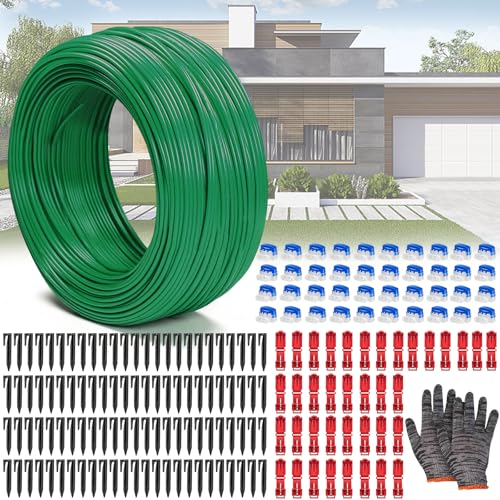 Begrenzungskabel Mähroboter, 200m Mähroboter Kabel Ø2,7mm,Rasenmäher Draht aus Verzinktem Kupfer, Kompatibel mit Gardena Bosch Husqvarna Worx Honda Robomow von Bocguy