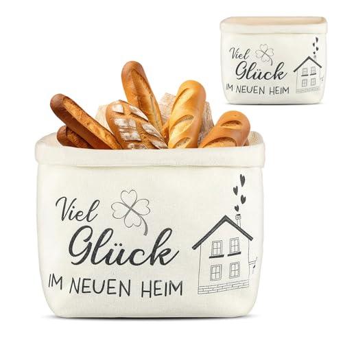 Bocguy Brotkorb, Brotkorb aus Stoff 100% Baumwoll, Einfach zu Tragen Brötchenkorb, Waschbar, Einzugsgeschenk Geschenkidee zum Einzug Brotkörbchen von Bocguy