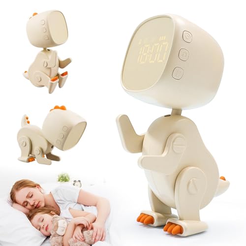 Bocguy Dinosaurier Wecker Kinder, Dinosaurier Kinder Wecker Mit Variabler Form, Einstellbare Helligkeit Und LautstäRke, mit Timer Nachtlicht, Snooze Funktion, 6 Musik KlingeltöNe Wecker Kinder Bocguy Dinosaurier Wecker Kinder, Dinosaurier Kinder Wecker Mit Variabler Form, Einstellbare Helligkeit Und LautstäRke, mit Timer Nachtlicht, Snooze Funktion, 6 Musik KlingeltöNe Wecker Kinder von Bocguy