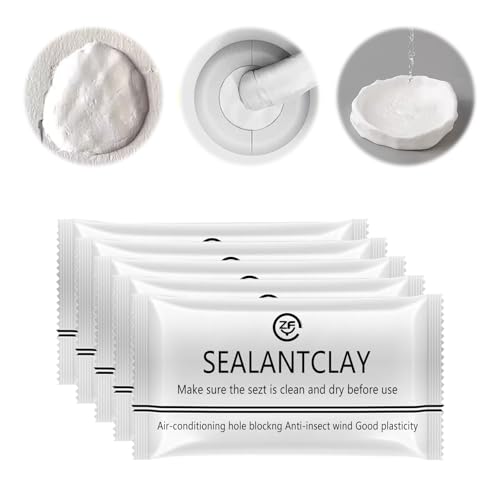 Dichtungsmasse Wasserdicht, 5pcs Dichtungsmasse Wasserdicht-Mastix Wasserfester Reparatur-Dichtungston, Hochfester Schnellreparaturschlamm Mastix-Dichtstoff für Abflussanschlüsse,Löcher und Lücken von Bocguy