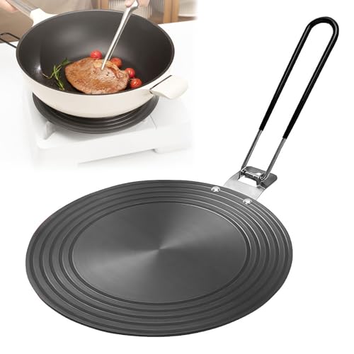 Induktion Adapterplatte, Induktionsadapterplatte Adapter, 20 cm Induktion Adapter, Adapterplatte für Induktionsherd mit Griff, für die Verwendung von Kaffeekannen und Kochgeschirr von Bocguy