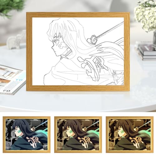 Bocguy Demon Slayer LED Wandkunst Dekor, Muichiro LED Desktop-Rahmen für Heimdekoration,Kreatives Schlafzimmer und Geschenk Bocguy Demon Slayer LED Wandkunst Dekor, Muichiro LED Desktop-Rahmen für Heimdekoration,Kreatives Schlafzimmer und Geschenk von Bocguy