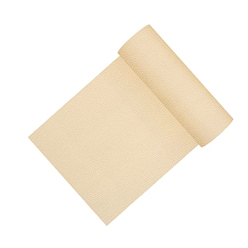 Leder Reparatur Set Kunstleder Selbstklebend, 150 x 8 cm Lederflicken Selbstklebend Kunstleder Reparaturset, für Bürostuhl Kopfteile Sofa, Beige von Bocguy