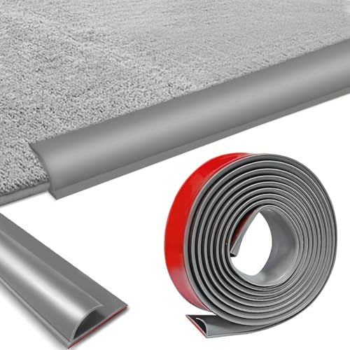 Selbstklebende Randleiste für Teppiche, 3m PVC Übergangsleiste Boden, Übergangsleiste von Teppich zu Holzboden, Übergangsprofil Selbstklebend für Fußmatte, Teppich Selbstklebende Randleiste für Teppiche, 3m PVC Übergangsleiste Boden, Übergangsleiste von Teppich zu Holzboden, Übergangsprofil Selbstklebend für Fußmatte, Teppich von Bocguy