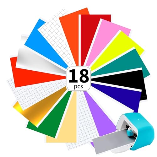 Smart Vinyl Permanent für Cricut Joy, 14cm*30.5cm Vinylfolie Plotter, Transferfolie Plotter Set für Laptops, Telefone, Wände und mehr von Bocguy