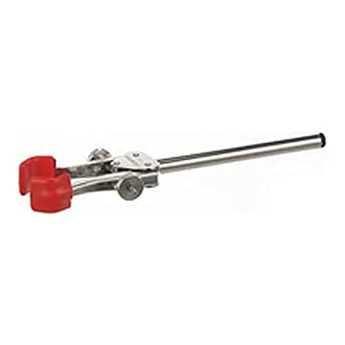 Bochem MN-1431 Standard Laboral Stativklemme mit PVC Backen, 20mm-75mm Spannweite, 140mm Schaftlänge, 12mm Schaftdurchmesser von Bochem