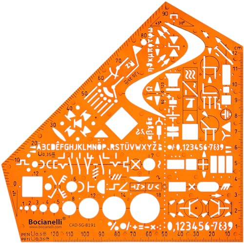 Elektro Symbole Elektrotechnik Elektronik Schablone Zeichenschablone Technisches Zeichnen Elektriker Hausinstallation Schaltzeichen Schaltplan von Bocianelli