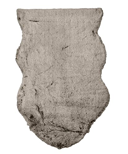 Bock op Kölle Kuschelfell Kunstfell Betvorleger Teppich Schaffell lang ca.60x180cm Plüsch (Braun) von Bock op Kölle