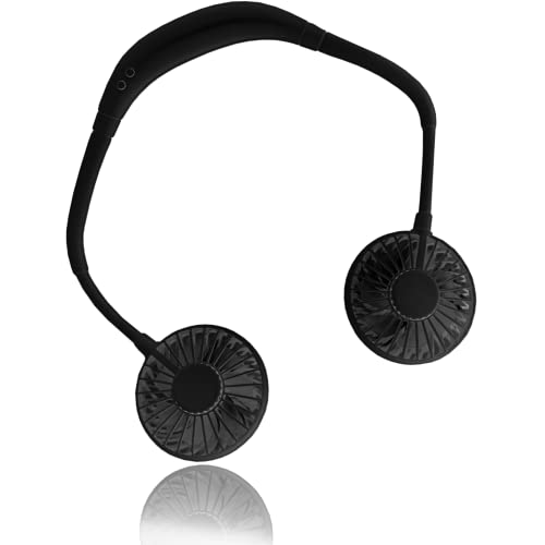Bock op Kölle Nacken-Ventilator LED Halsventilator USB tragbarer flexibler (schwarz) von Bock op Kölle