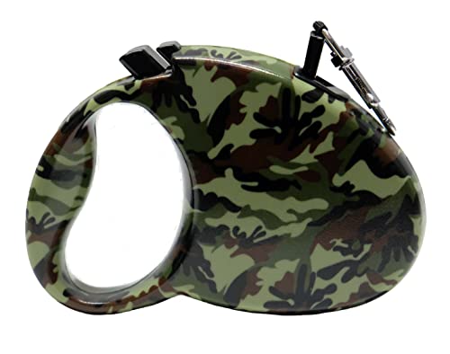 Hundeleine flexibel 3 oder 5 Meter automatik Laufleine 15 oder 20 Kg Rollleine (Camouflage 5 Meter) von Bock op Kölle