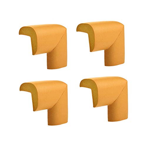 Boddceto 4 x Eckenschutz - Schreibtisch Tisch Cover Protector - Safe Fuer Kind-Gelb von Boddceto