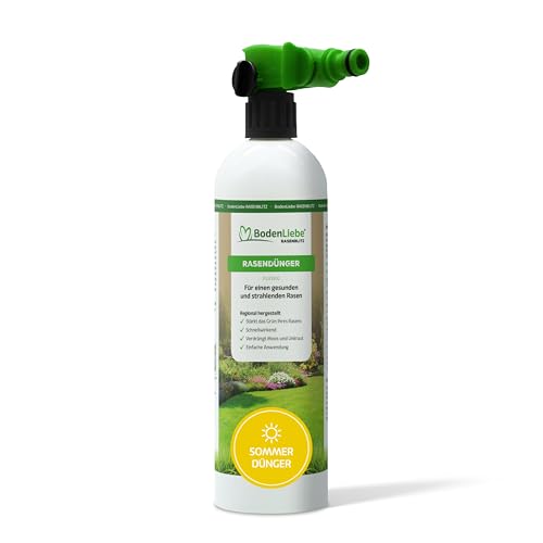 BodenLiebe RASENBLITZ Sommerdünger - schnelle Hilfe bei Trockenstress, stärkt das Grün in wenigen Tagen, 1 L für 50 bis 100 m², flüssig & direkt am Gartenschlauch anwendbar BodenLiebe RASENBLITZ Sommerdünger - schnelle Hilfe bei Trockenstress, stärkt das Grün in wenigen Tagen, 1 L für 50 bis 100 m², flüssig & direkt am Gartenschlauch anwendbar von BodenLiebe