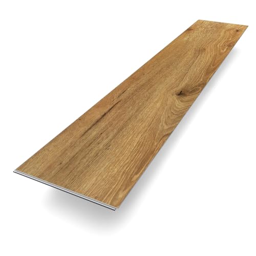 Vinylboden Klick Vinyl Basic "Eiche Elbingerode" | Braun Holzoptik | integrierte Trittschalldämmung | 1220 x 230 x 5 mm | Paket mit 2,2m² | Fußbodenheizung geeignet | 100% wasserfest | Bodenglück Vinylboden Klick Vinyl Basic "Eiche Elbingerode" | Braun Holzoptik | integrierte Trittschalldämmung | 1220 x 230 x 5 mm | Paket mit 2,2m² | Fußbodenheizung geeignet | 100% wasserfest | Bodenglück von Bodenglück