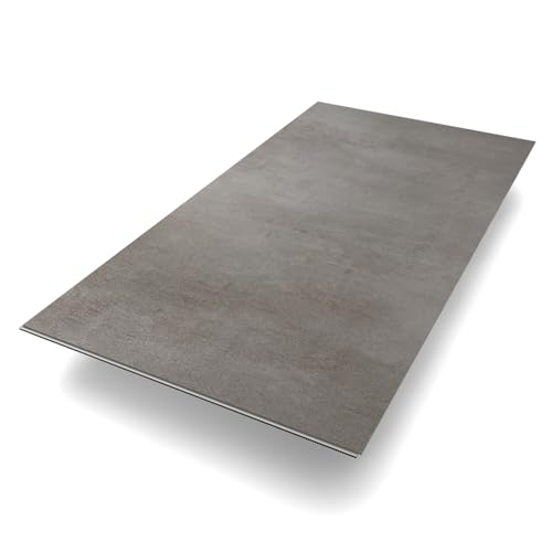 Vinylboden Klick Vinyl Premium "Beton Rheine" | Grau Fliesenoptik | integrierte Trittschalldämmung | 907 x 450 x 5 mm | Paket mit 2,5 m² | Fußbodenheizung geeignet | 100% wasserfest | Bodenglück Vinylboden Klick Vinyl Premium "Beton Rheine" | Grau Fliesenoptik | integrierte Trittschalldämmung | 907 x 450 x 5 mm | Paket mit 2,5 m² | Fußbodenheizung geeignet | 100% wasserfest | Bodenglück von Bodenglück