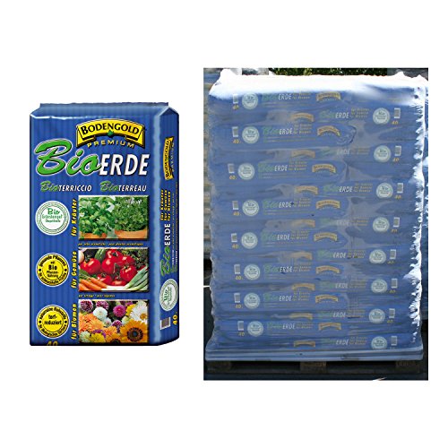 BIO-Universalerde BODENGOLD Premium 48 Sack mit je 40 Liter = 1920 Liter Bio-Erde von Bodengold Premium