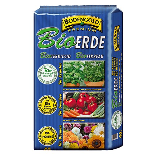 BIO-Erde 40 Liter Bodengold Premium NEU Universal-Bioerde Blumenerde Pflanzerde von Bodengold Premium