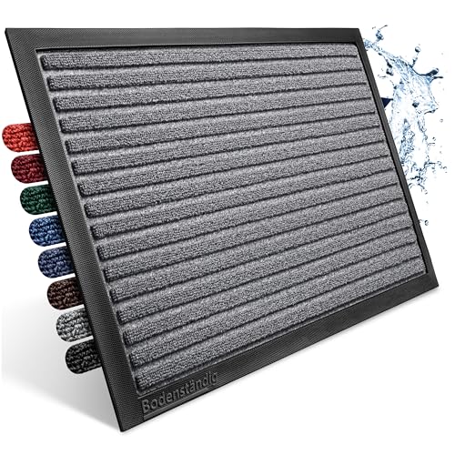 Bodenständig Fußmatte außen - extrem rutschfest & langlebig - Fußabtreter außenbereich grau 90x150cm - Türmatte in Perfekter Größe für die Haustür - Fussmatte aussen - Türvorleger gestreift Bodenständig Fußmatte außen - extrem rutschfest & langlebig - Fußabtreter außenbereich grau 90x150cm - Türmatte in Perfekter Größe für die Haustür - Fussmatte aussen - Türvorleger gestreift von Bodenständig