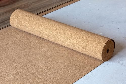 30m² 2mm Qualitäts Trittschalldämmung Rollenkork / Trittschallkork Tepcor® - Stärke 2mm - 30 m² Rolle von Tepcor