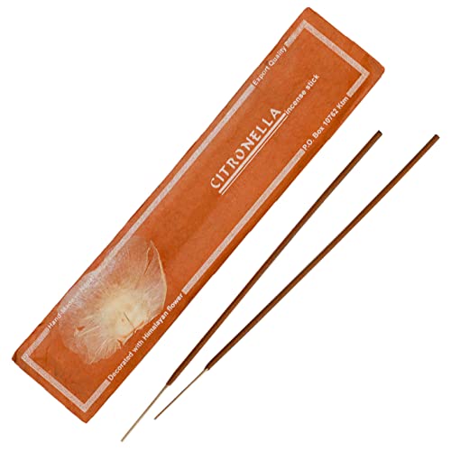 Bodhi® Premium Cintronella Räucherstäbchen, wehrt Mücken natürlich ab, zur Luftreinigung, aus Nepal, 100% natürlich & Bio,15 stück von BODHI