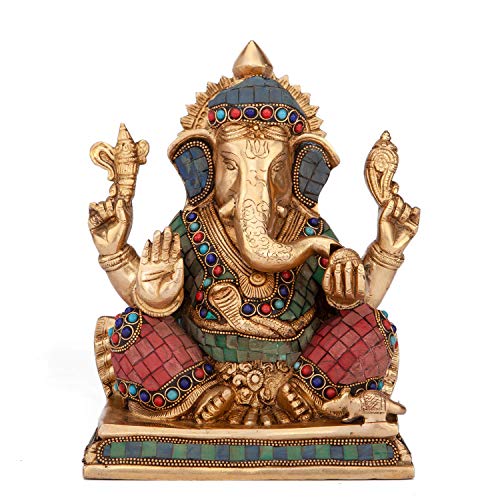 Bodhi Ganesha Statue Mehrfarbig, ca. 20 cm von Bodhi