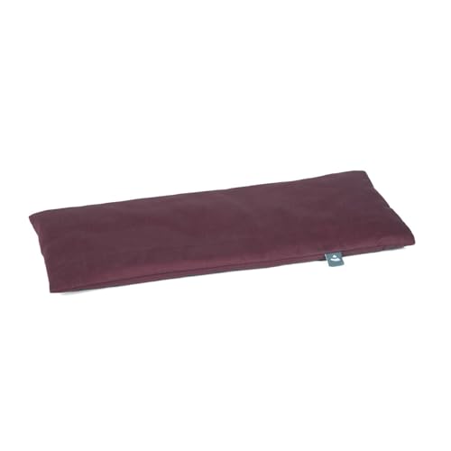 Bodhi Meditationsbank Auflage | Sitzauflage aus Baumwolle | Bequeme & Weiche Polsterung | Sitzunterlage für den Meditationshocker Lhasa | Sitzkissen mit Waschbarem Bezug | aubergine von Bodhi