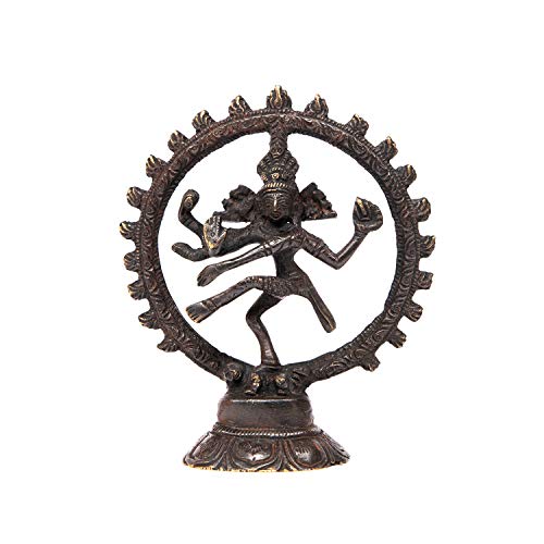 Bodhi Nataraj Statue, Messing, ca. 13 cm, schwarz von Bodhi