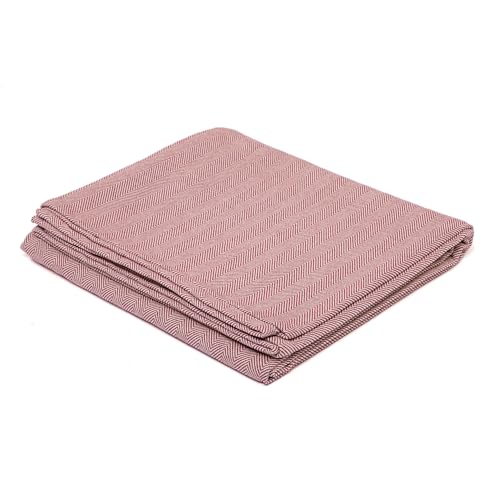 Bodhi Yogadecke Nidra | Meditationsdecke aus 100% Baumwolle | Behagliche & Wärmende Wohndecke | Baumwolldecke mit Fischgrätenmuster | Tagesdecke für Yoga & Meditation | Natur/aubergine Bodhi Yogadecke Nidra | Meditationsdecke aus 100% Baumwolle | Behagliche & Wärmende Wohndecke | Baumwolldecke mit Fischgrätenmuster | Tagesdecke für Yoga & Meditation | Natur/aubergine von Bodhi