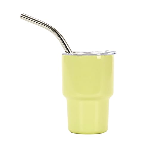 2023 Schnapsgläser, Mini-Schnapsglas, Stahlbecher mit Metall-Trinkhalmen und Deckeln, unzerbrechliche Kleinkindbecher für die tägliche Getränkeaufbewahrung für Kinder und Erwachsene, Outdoor-Getränke, von Bodhi2000