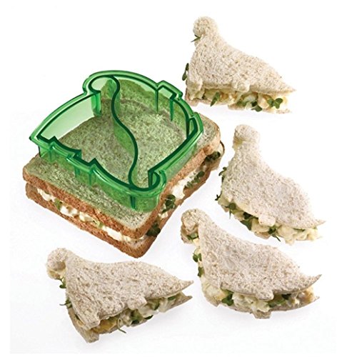 Bodhi2000® Dinosaurier-Ausstecher für Mittagessen für Kinder, Sandwich, Toast, Plätzchen, Kuchen, Brot, Kekse, zufällige Farbauswahl Einheitsgröße Dinosaurier von Bodhi2000