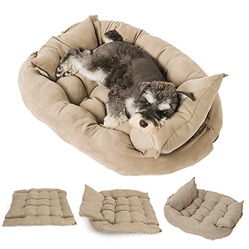 Bodhi2000 3 in 1 Hundebett Variabel Form Hundebett Weiches Haustier Sofa Bett Multifunktions Kitty Bett und Hundebett Maschine Waschbar Haustier Matte L von Bodhi2000