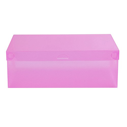 Bodhi2000 Aufbewahrungsbox für Schuhe, Kunststoff, transparent, Rosa von Bodhi2000