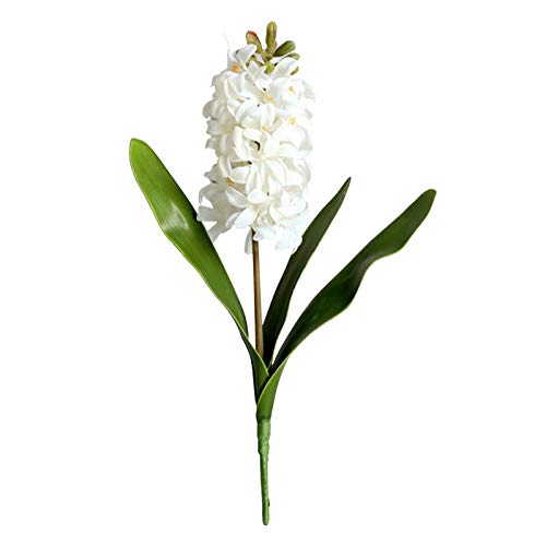 Bodhi2000 Künstliche Hyazinthe, künstliche Narzisse Kunststoff künstliche Blume Pflanze Topfpflanze, DIY Handwerk Blume Dekoration Weiß von Bodhi2000