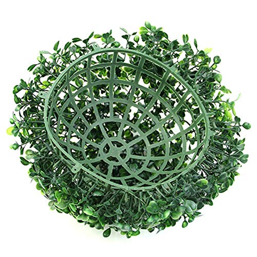 Bodhi2000 Künstliche Pflanze Künstliche Formschnittkugel, Künstliche Buchsbaumkugel, Gefälschte Pflanzen Ornament für Home Outdoor Schule Büro Hochzeit Party Grün Landschaftsbau Dekoration 18cm von Bodhi2000