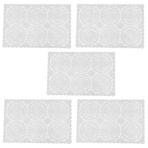 Tischset Blumenmuster Küche Platzset Exquisite Restaurant Supply Grau von Bodhi2000