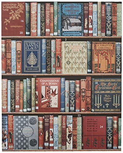 Nelson Line ST1299 Weihnachts-Bücherregal – 20,3 x 25,4 cm Adventskalender, braun von Nelson Line