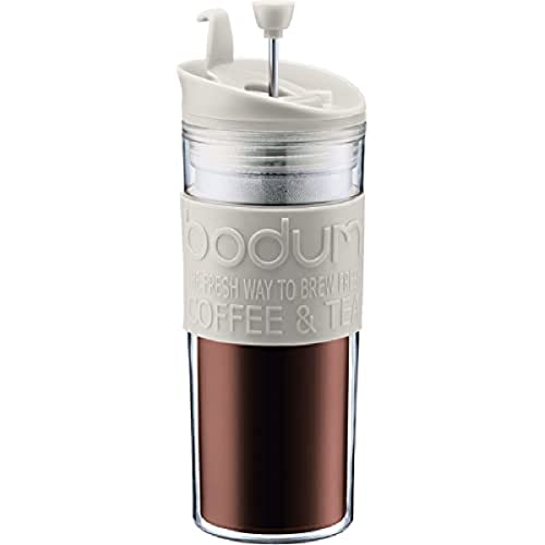 Bodum 11100-913S Travel Press Thermobecher mit Klappdeckel 0,45 l Kunststoff von Bodum