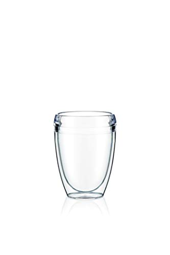 Bodum 11894-10SA PAVINA Outdoor Becher, doppelwandig, Kunststoff, 0,6 l, 2 Stück, Klar von Bodum