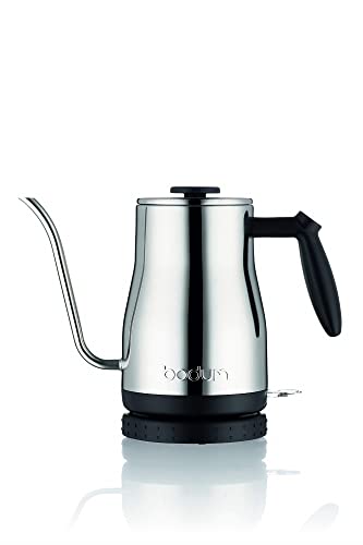 Bodum 11940-16EURO BISTRO Elektrischer Wasserkocher, 1200, 1 Liter, Edelstahl von Bodum