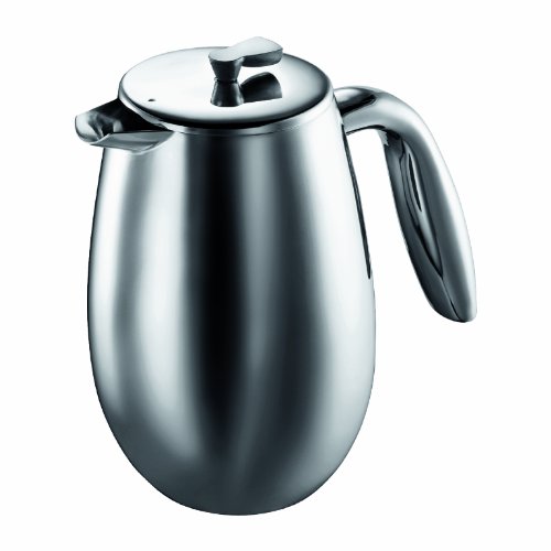 Bodum 1303-57 columbia Kaffeebereiter (Doppelwandig, Edelstahl, Spülmaschinengeeignet, 0,35 liters) matt von Bodum