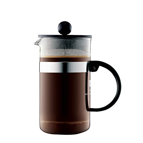Bodum 1573-01 bistroNOUVEAU Kaffeebereiter (French Press System, Spülmaschinengeeignet), 0,35 liters schwarz von Bodum
