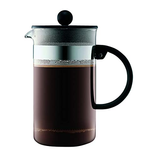 Bodum 1578-01 bistroNOUVEAU Kaffeebereiter (French Press System, Spülmaschinengeeignet), 1,0 liters schwarz von Bodum