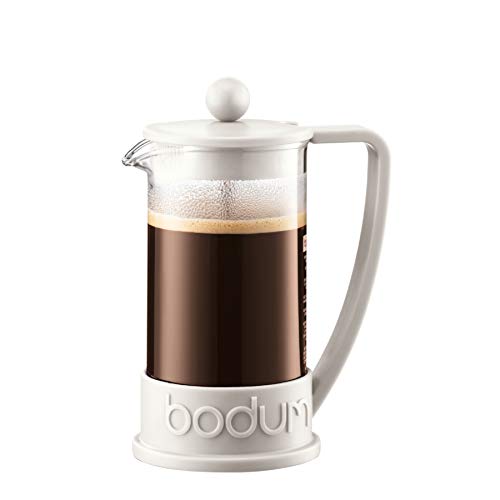 Bodum BRAZIL Kaffeebereiter (French Press System, Permanent Edelstahl-Filter, 0,35 liters) cremefarben, Creme von Bodum